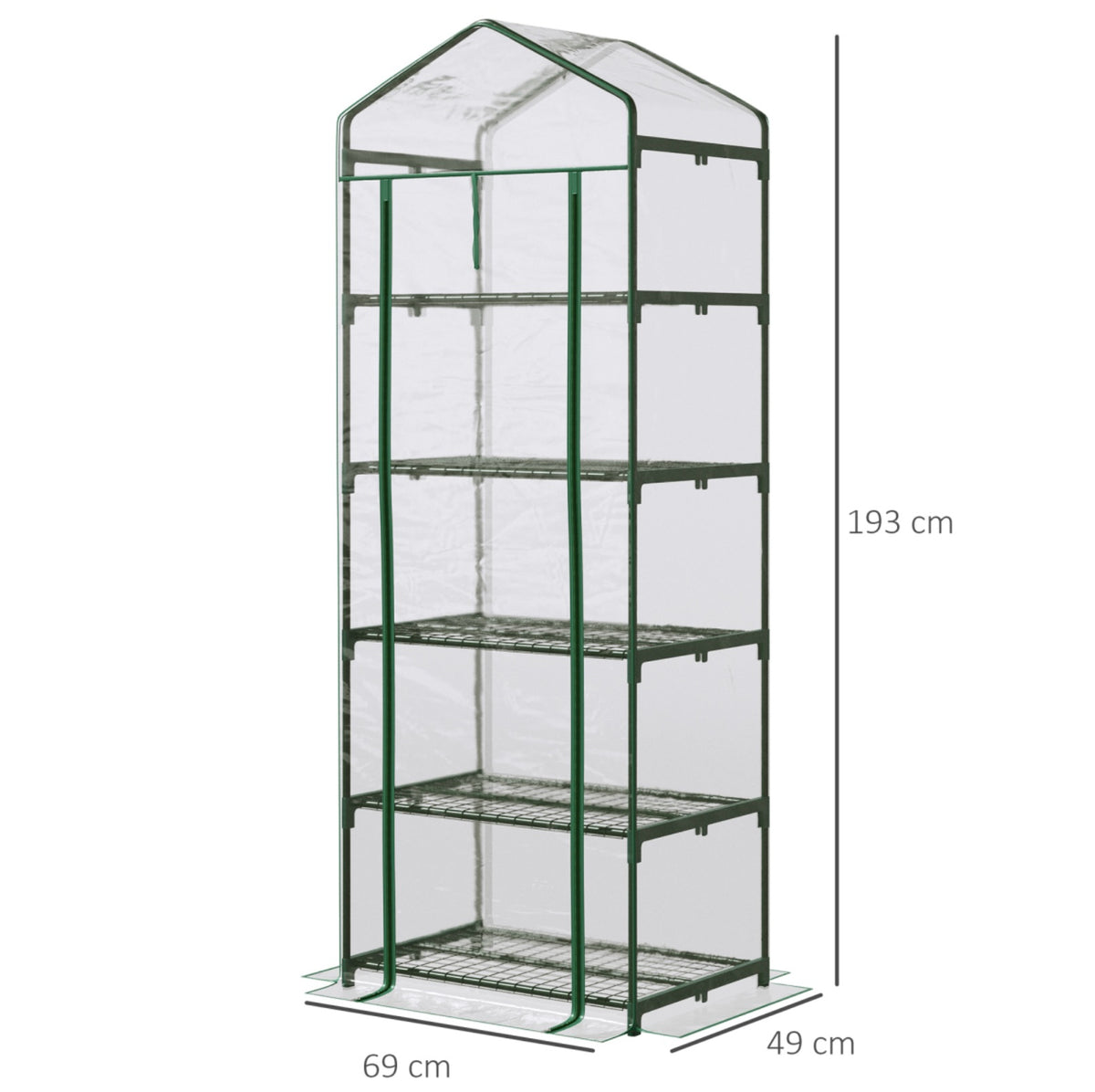2.5 x 1.5ft 5 Tier Portable Greenhouse