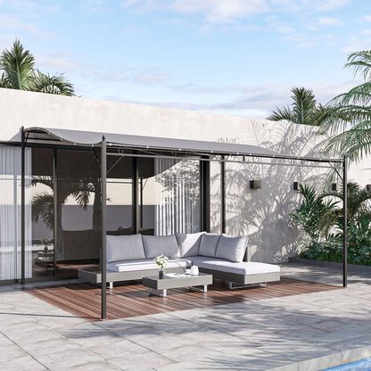 Canopy Metal Wall Gazebo