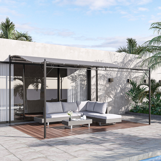 Canopy Metal Wall Gazebo