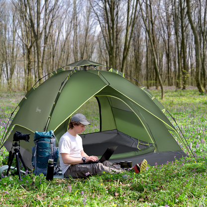 Pop Up Tent Camping Festival Hiking Family Travel Shelter 2 persons