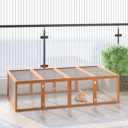 Rabbit Hutch Cage Run and Play Space Mesh Wire Safety for Outdoor