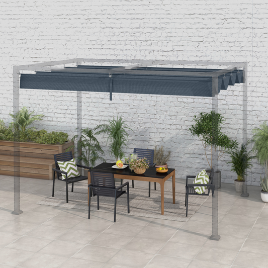 Pergola Sun Shade Cover Roof Replacement for 3 x 2.15m Pergola, Grey