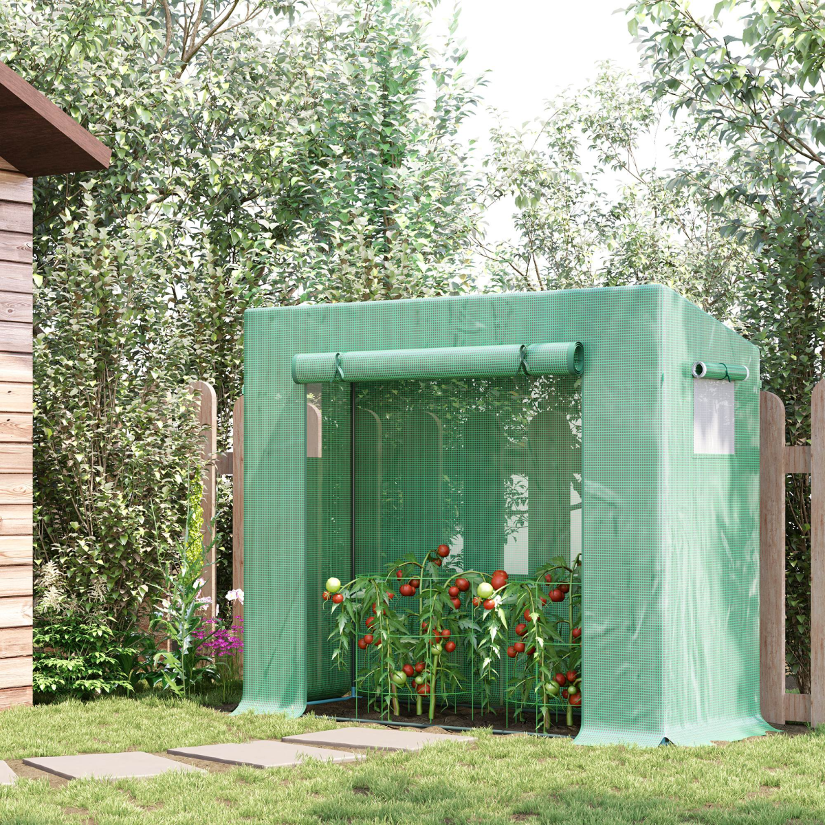 Garden Greenhouse Plant Cover, Windows & Zipper