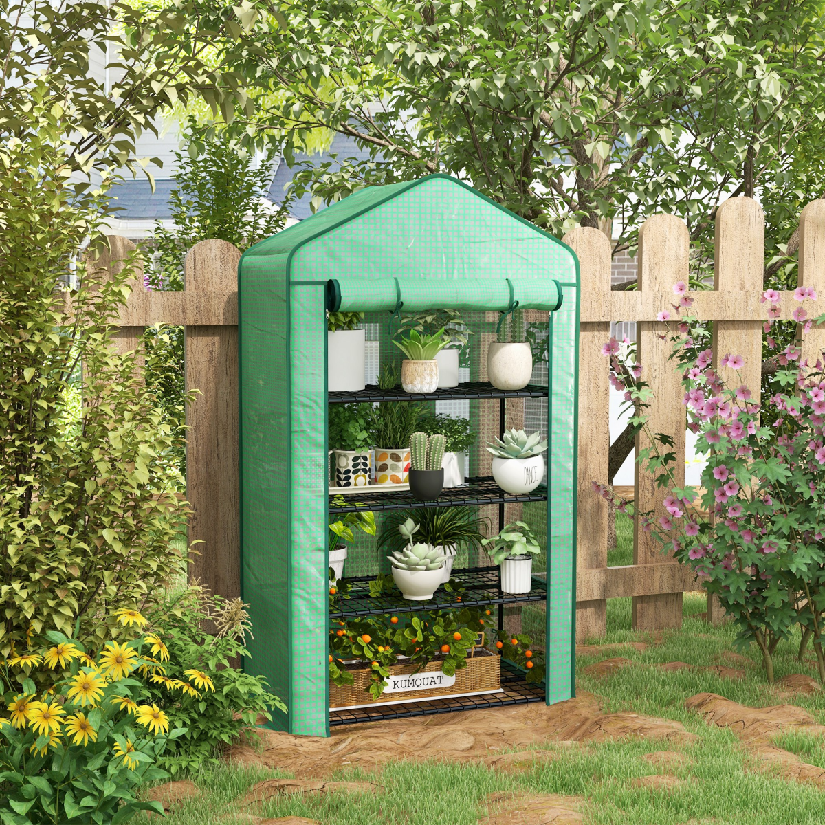 Greenhouse compact indoor three-layer plastic cover strong stable