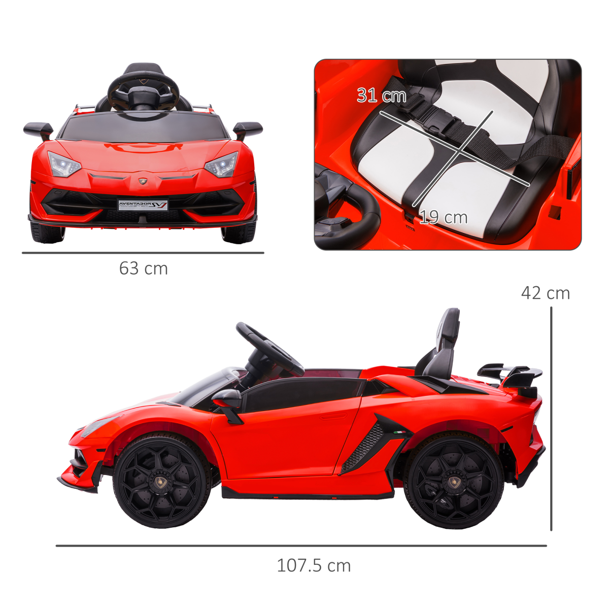 Lamborghini Aventador Licensed  Kids Electric Ride