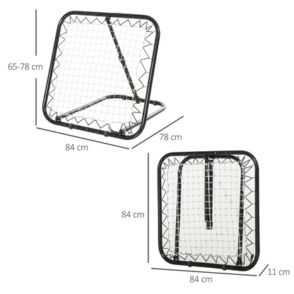 Angle Adjustable Rebounder Net Goal Training Set Football, Baseball