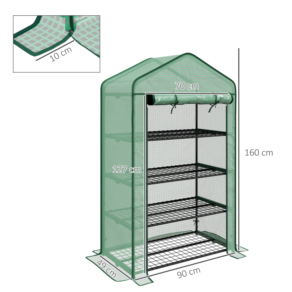Greenhouse compact indoor three-layer plastic cover strong stable
