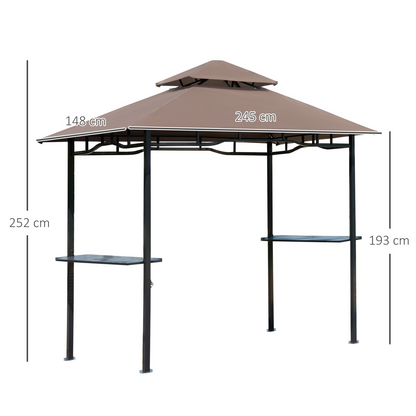 Double-Tier Gazebo Grill Canopy Tent Shelter