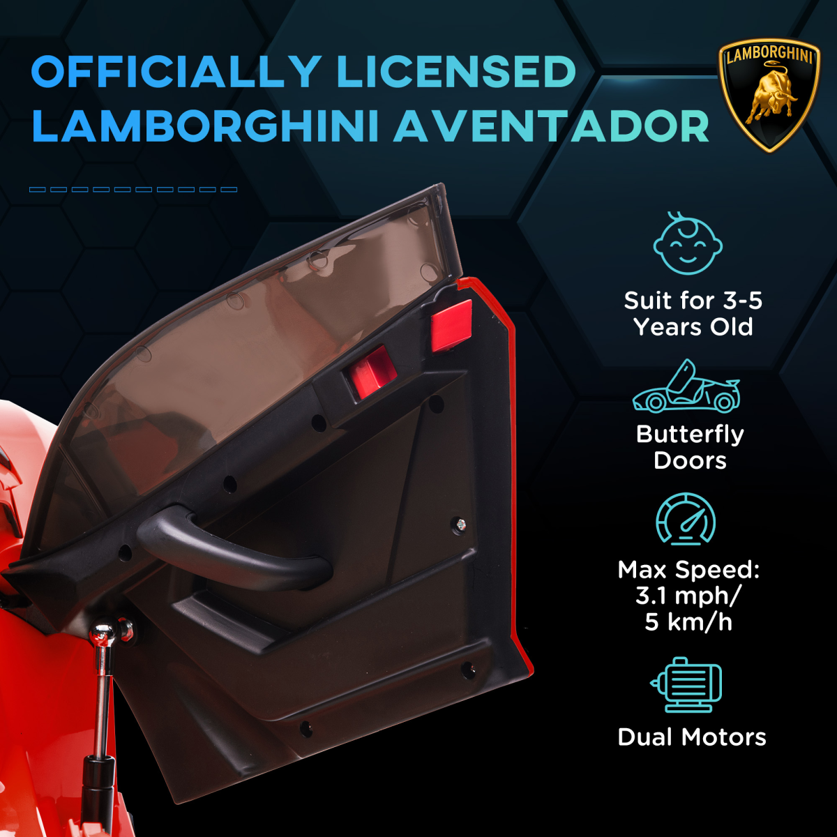 Lamborghini Aventador Licensed  Kids Electric Ride