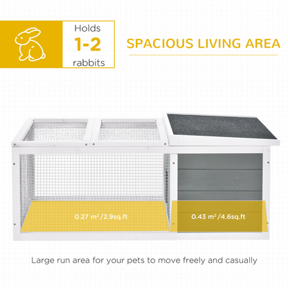 Rabbit Hutch Small Animal Cage Pet Run Cover, with Water-resistant Asphalt Roof
