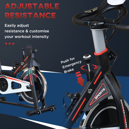 Flywheel Exercise Racing Bicycle Cardio Adjustable Resistance LCD 8kg