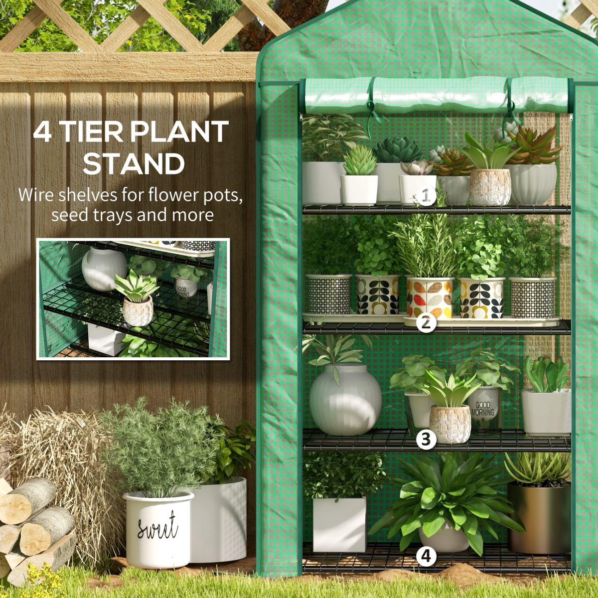 Greenhouse compact indoor three-layer plastic cover strong stable