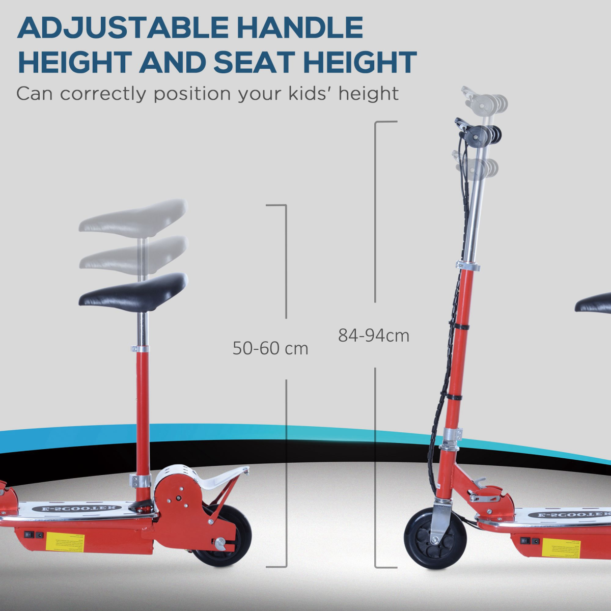 Teen Foldable Electric Scooter Battery 12V 120W w/ Brake Kickstand