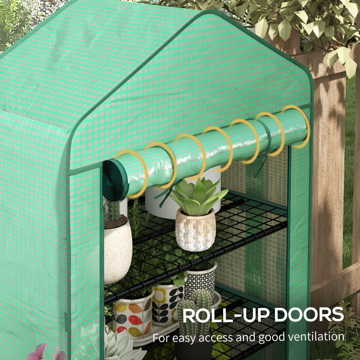 Greenhouse compact indoor three-layer plastic cover strong stable