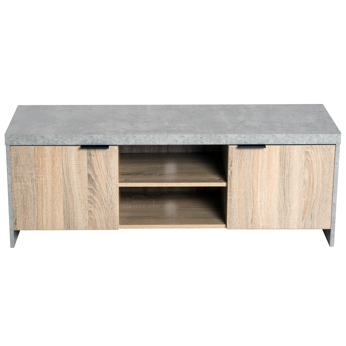 Wooden TV Stand Cabinet Home Media Center DVD CD Storage Unit Grey