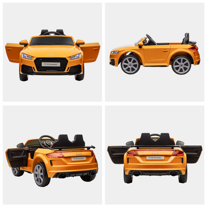 Battery Licensed Audi TT RS Ride-On Car w/ Removable Highlights, MP3 Player 12V