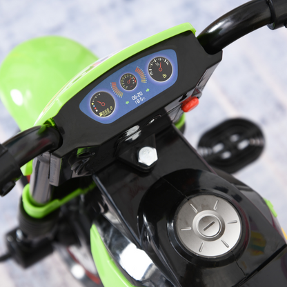Toddler Pedal Tricycle Ride-On Learning Music Lights 18-36 Months Green