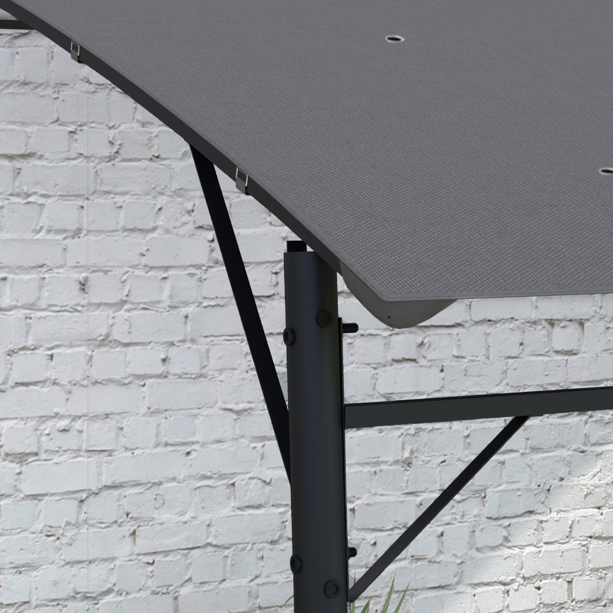 Metal Pergola, Outdoor Gazebo UV-Resistant Sun Shade Shelter 3 x 4m