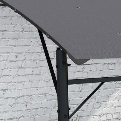 Metal Pergola, Outdoor Gazebo UV-Resistant Sun Shade Shelter 3 x 4m