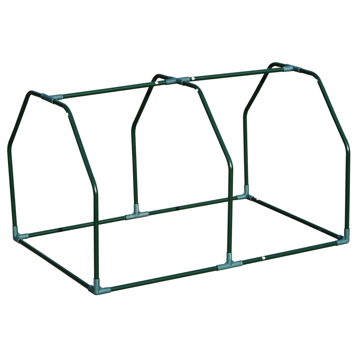 Mini PVC Cover Steel Frame Greenhouse White
