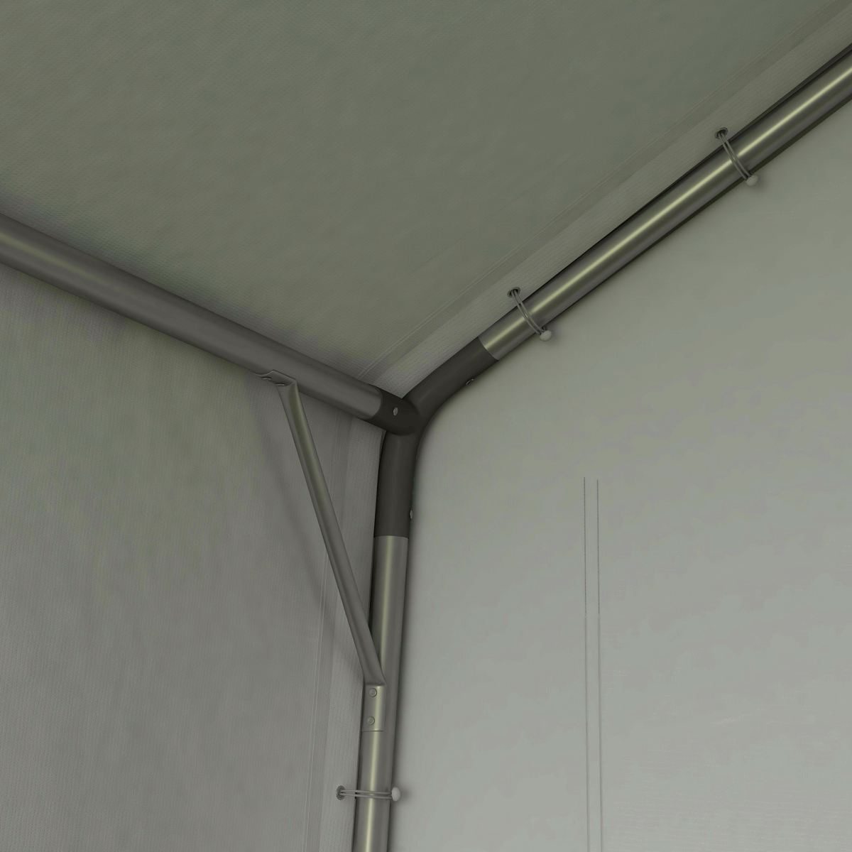 10 x 10ft Portable Garden Storage Shed Dark Grey