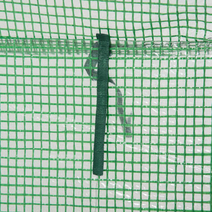 Green PE Greenhouse Cover with Zipper Roll-Up Door