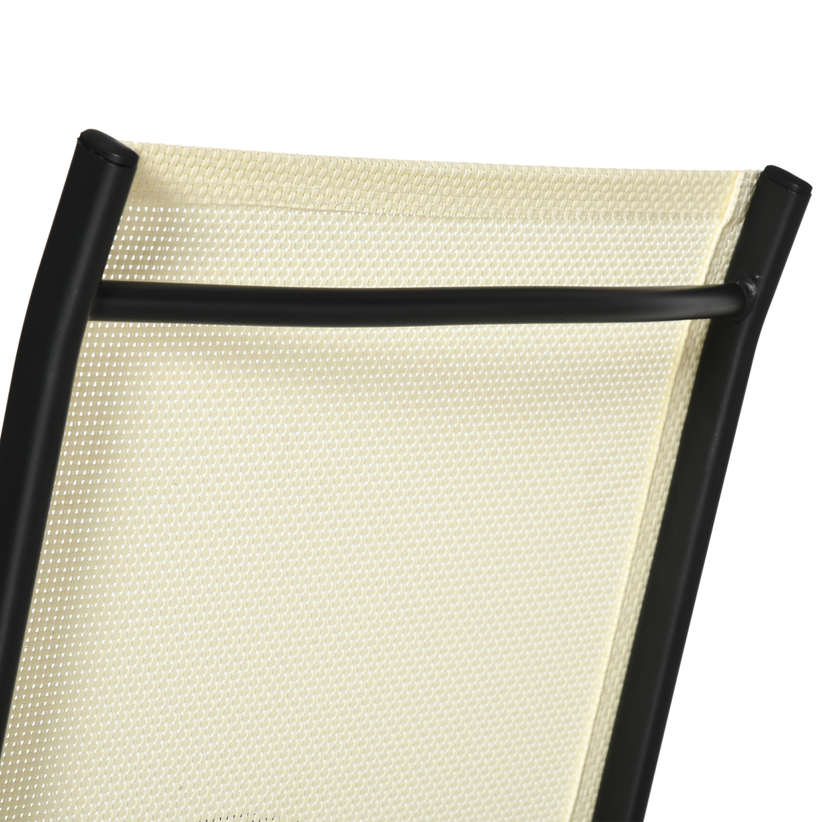 Foldable Metal Garden Chairs Dining Seat Yard Furniture