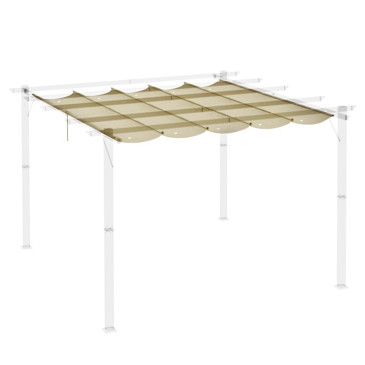 Pergola Shade Cover Replacement Canopy for 3 x 3(m) Pergola, Beige