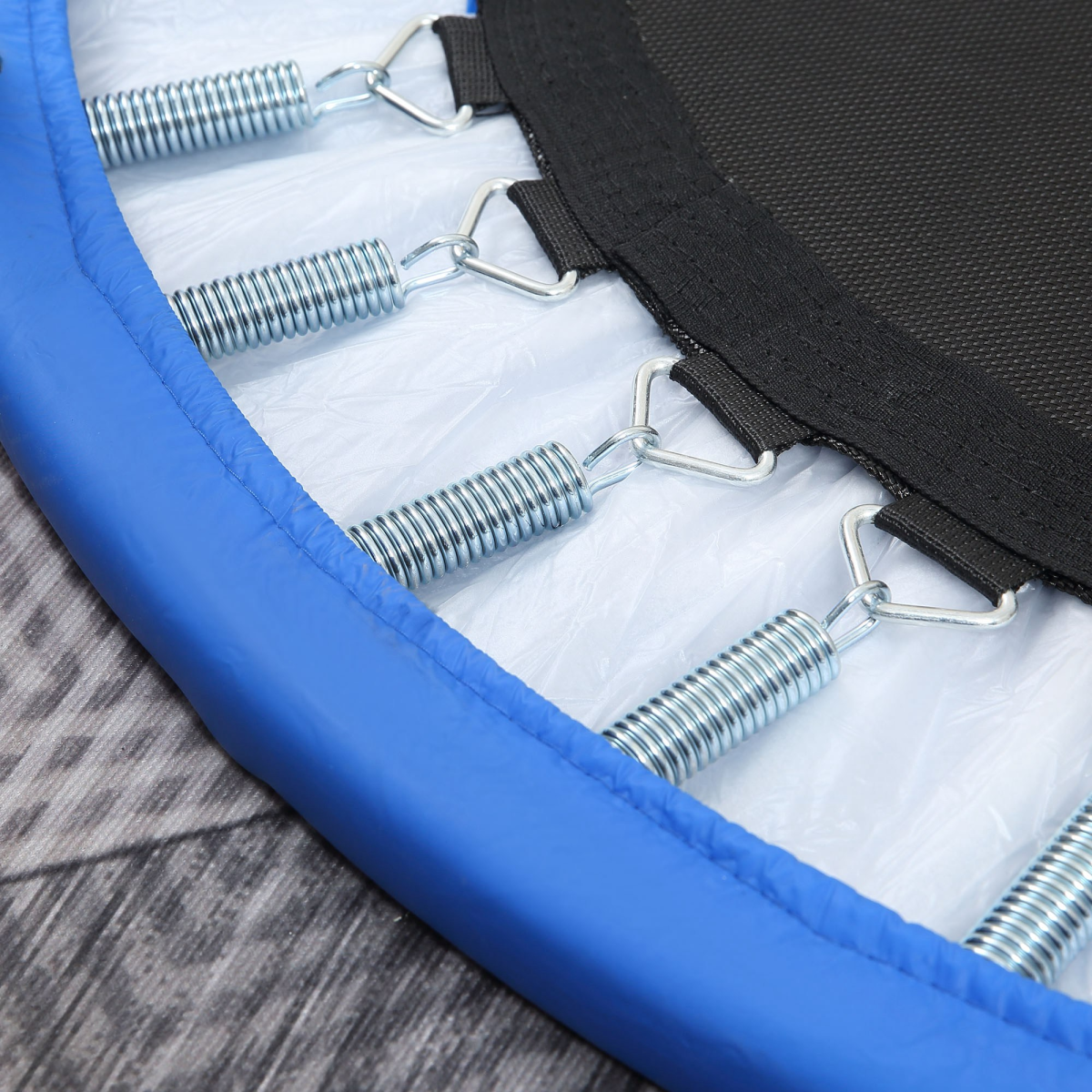 Foldable Mini Fitness Trampoline Exercise Rebounder Jumper, Blue