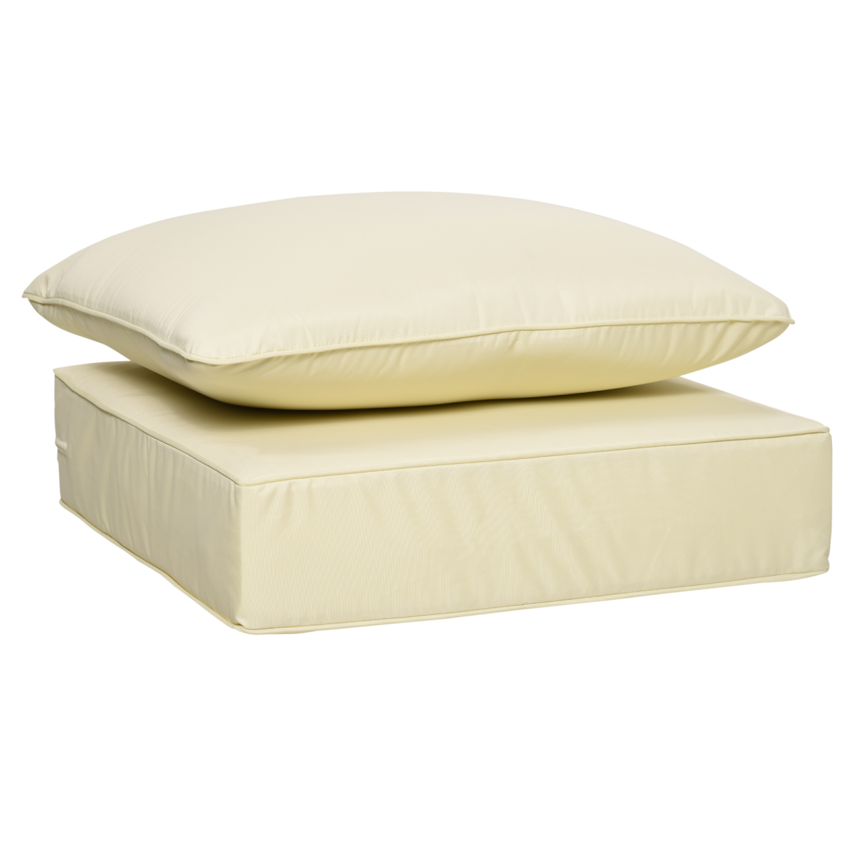 Outdoor Seat and Back Cushion Set, Deep Seating Chair Cushion, Beige
