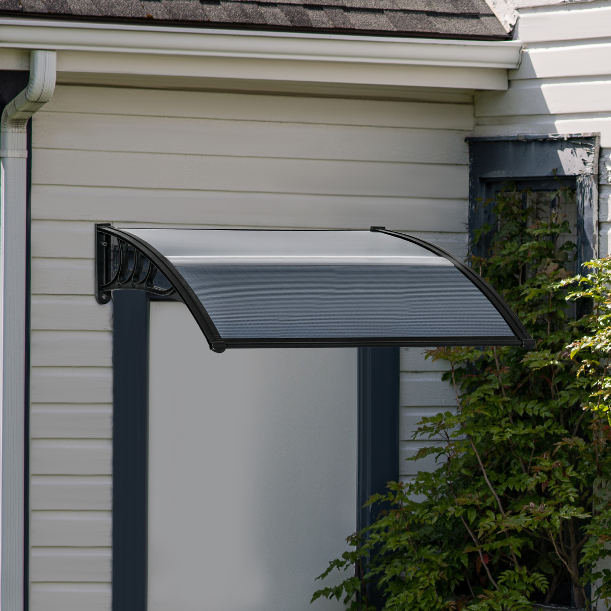 Door Canopy Awning Outdoor Window Rain Shelter Cover 100 x 75cm