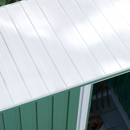 5 x 3ft Metal Garden Storage Shed Green