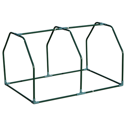 Mini PVC Cover Steel Frame Greenhouse White