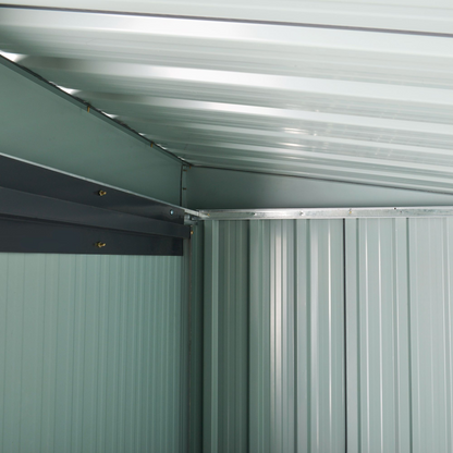 5 x 3ft Metal Garden Storage Shed Black