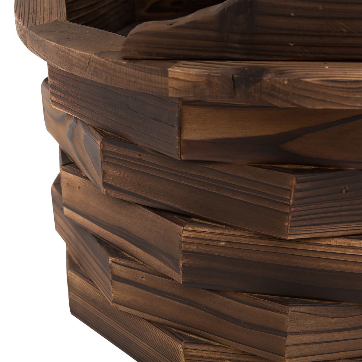 Fir Wood Outdoor Garden Decor Wishing Well Waterfall