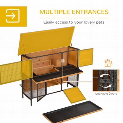 Wooden Rabbit Hutch
