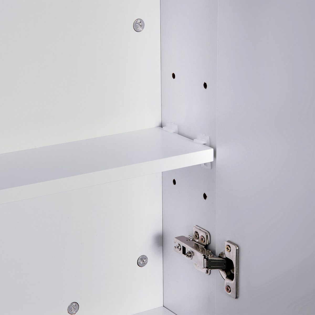 Mirror Cabinet Wall Mount Storage Organizer Door Adjustable 60x75cm