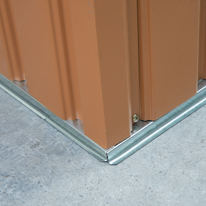 9 x 6 ft Khaki Metal Garden Storage Shed