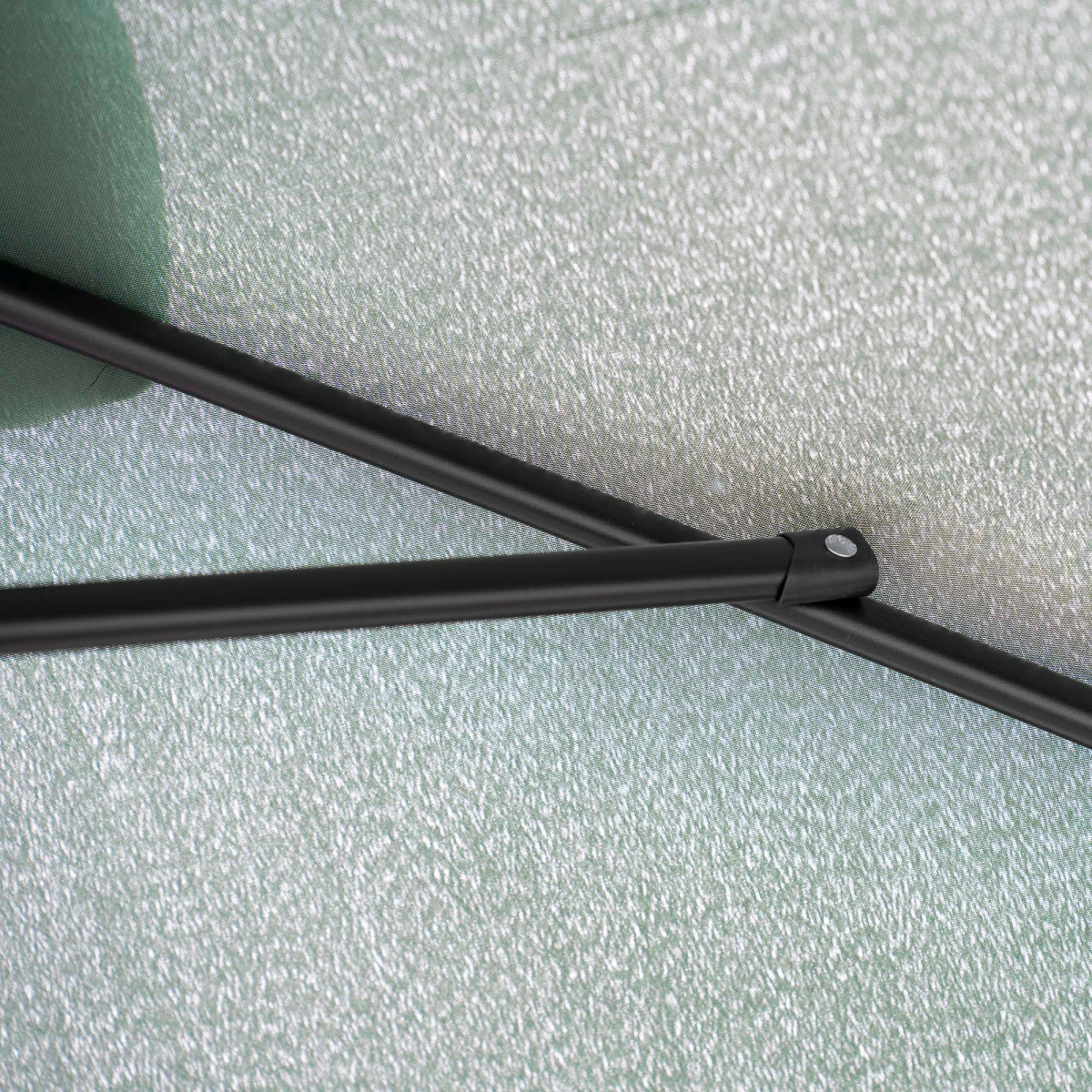 3x2m Patio Parasol Canopy Tilt Crank 6 Ribs Sun Shade Garden Green