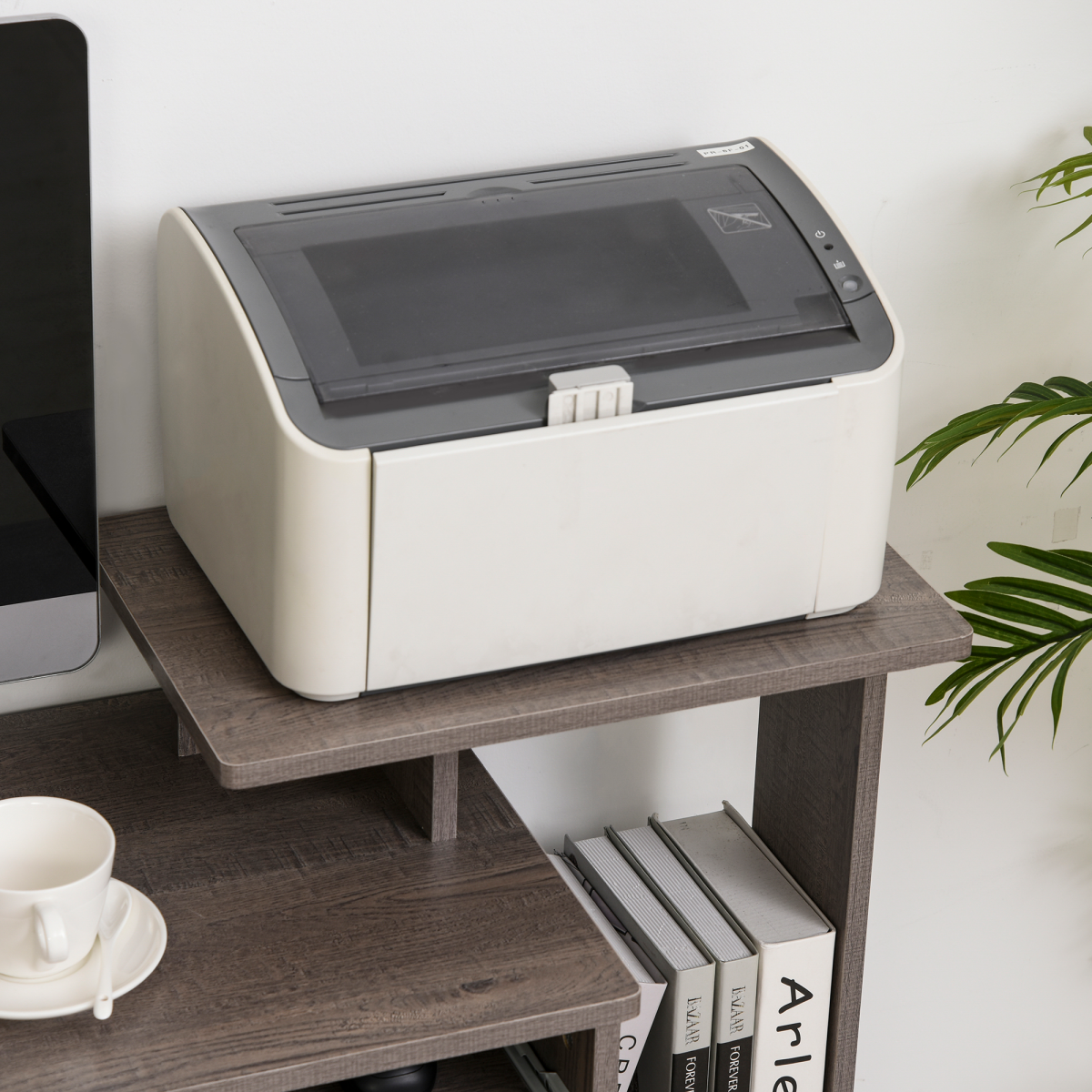 Computer Desk with Sliding Keyboard Tray Storage Drawer Shelf