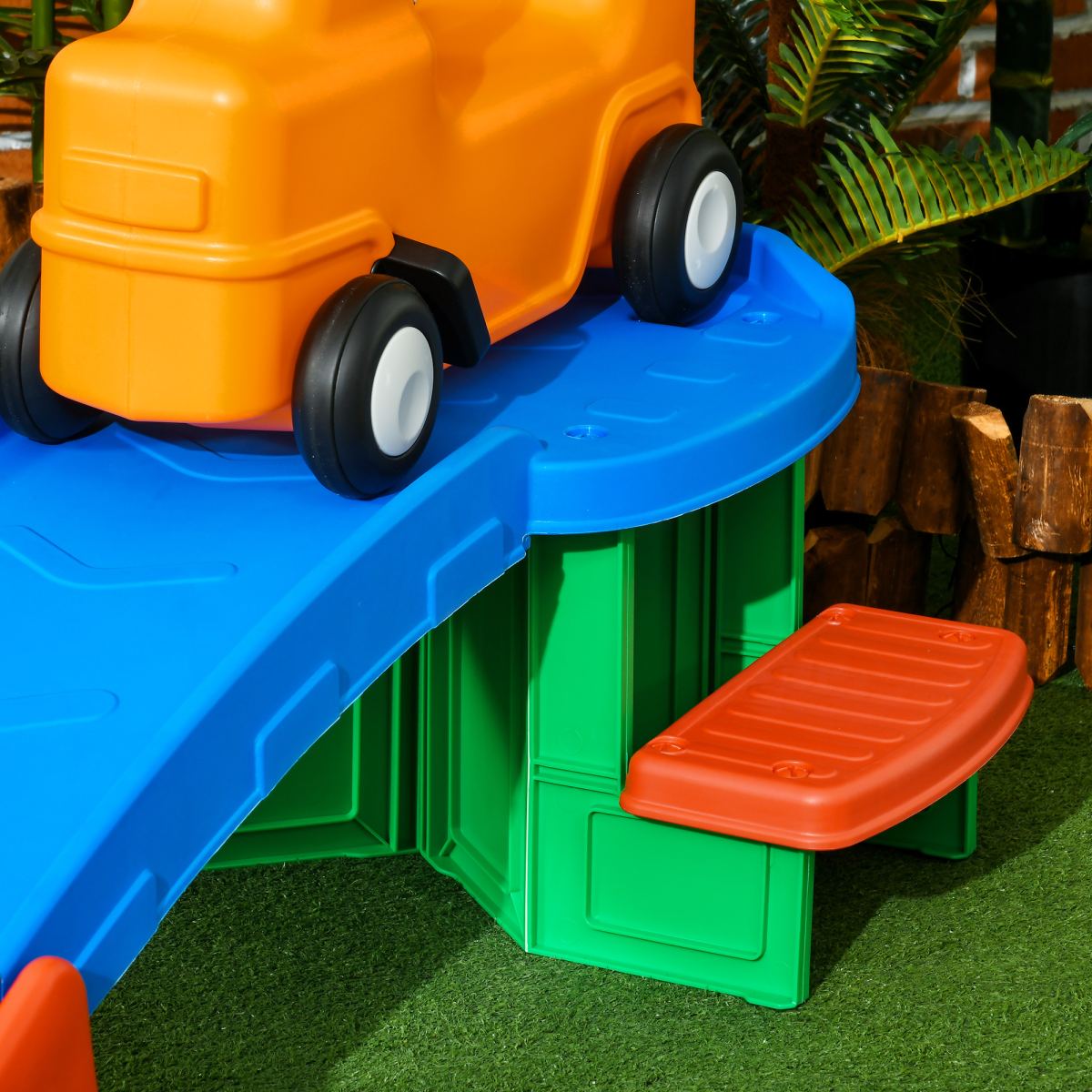 3(m) Up and Down Rollercoaster for Kids w/ Non-Slip Steps, for Ages 2-5 Years