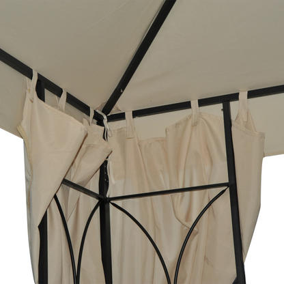 Garden Metal Gazebo Sun Shade Shelter Outdoor Party Tent 3 x 3m
