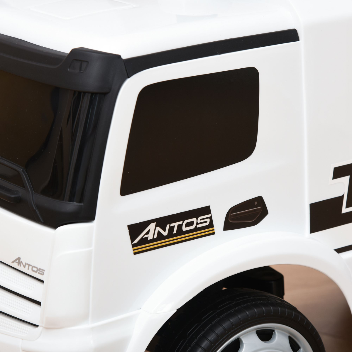 3-in-1 Ride On Car Kids Mercedes Truck Storage for 12 - 36 Months White