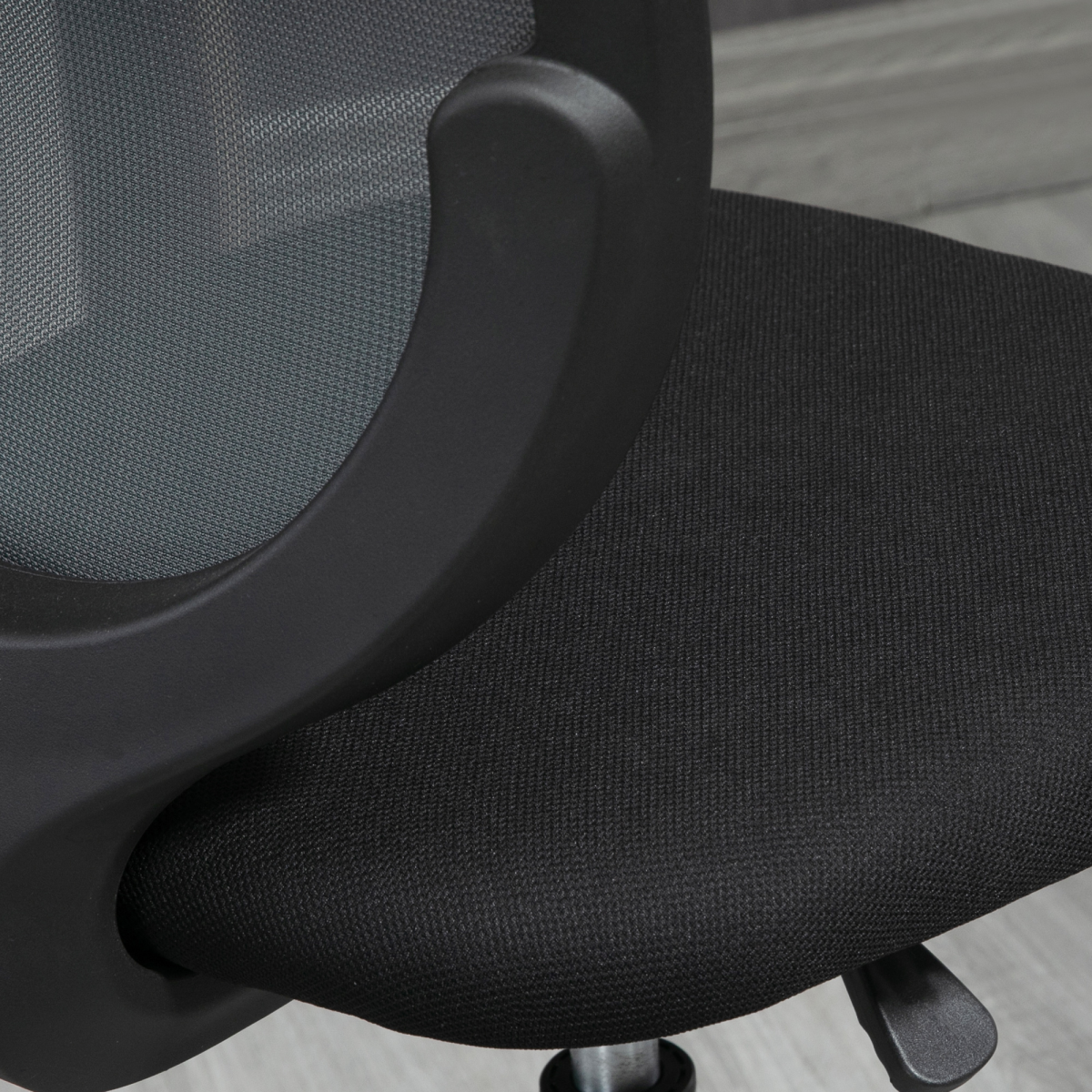 Draughtsman Chair, Tall Office Chair with Lumbar Support, Grey
