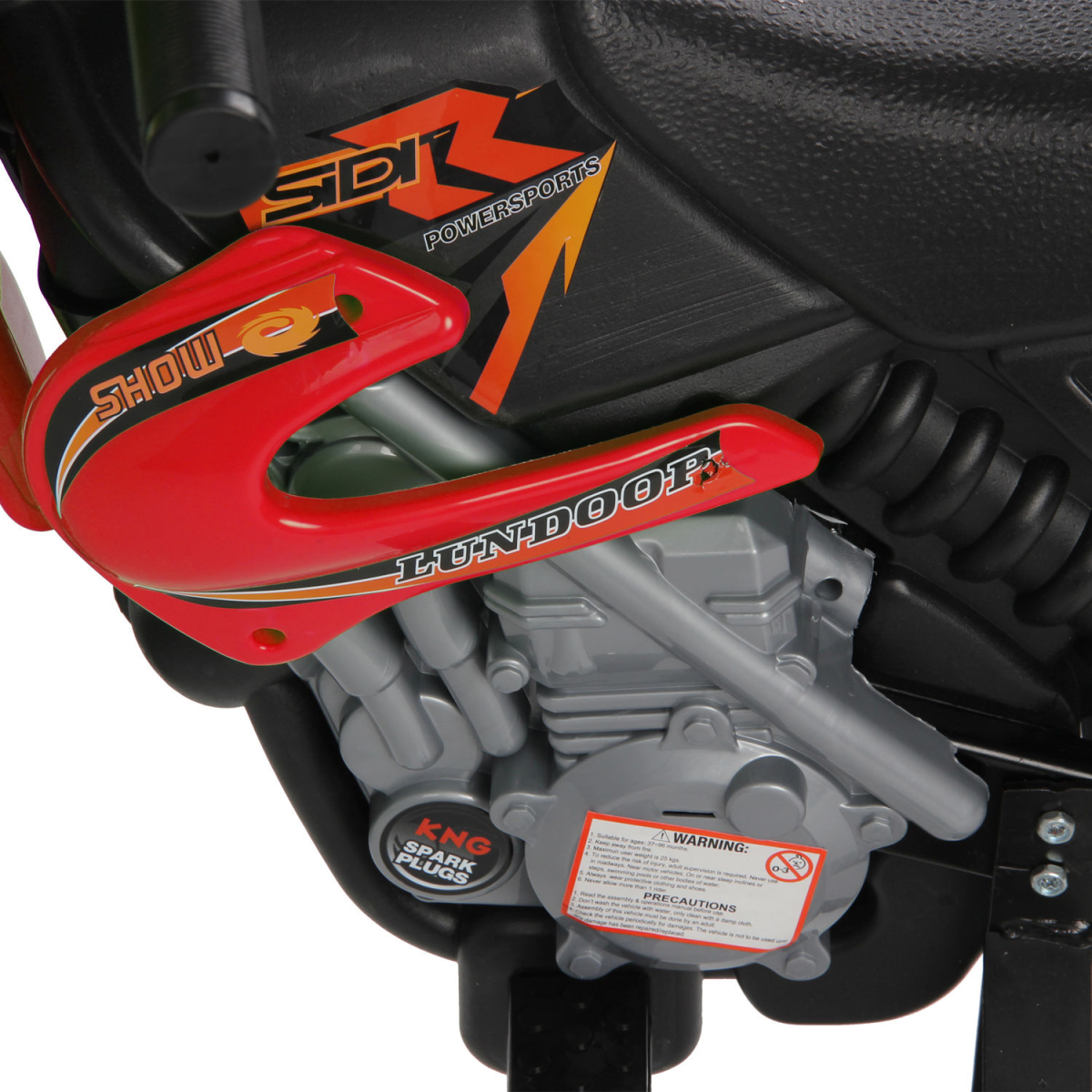 Kids Electric Motorbike Motorcycle Ride On for 3-6 Years Red 6V