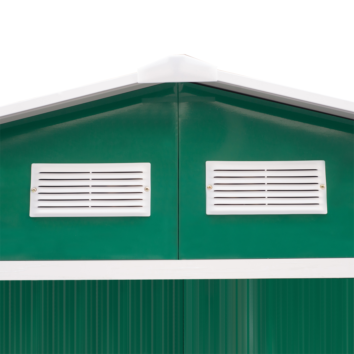 9 x 6 ft Green Metal Garden Storage Shed