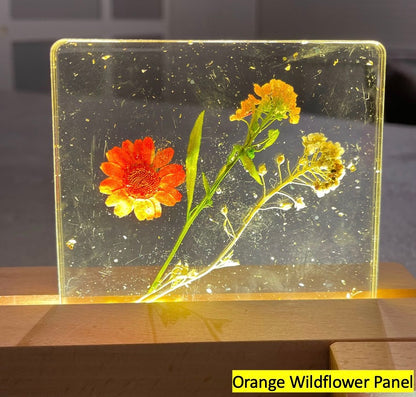 Handmade Floral Resin LED Night Light