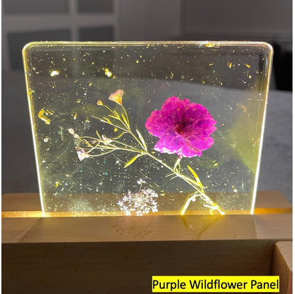 Handmade Floral Resin LED Night Light