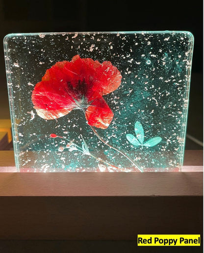 Handmade Floral Resin LED Night Light