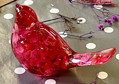 Handmade Resin Bird LED Night Light